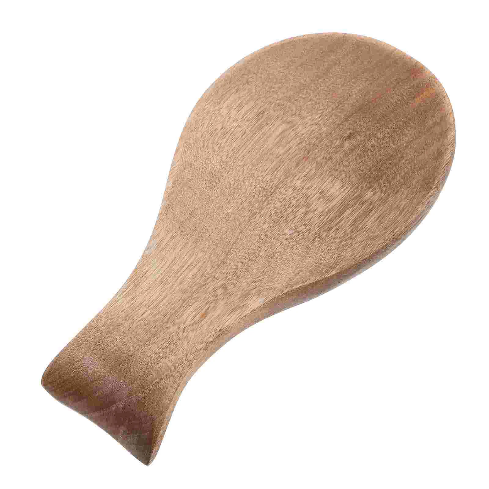 

Wooden Spoon Rest Reusable Scoop Support Kitchenware Holder Grey Supply Soup Mother Stylish Crafted Wood Dining Table Utensil