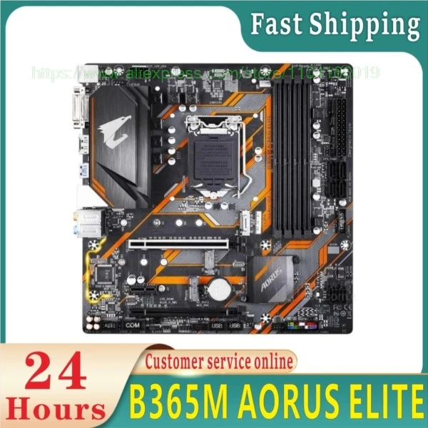 لوحة سطح المكتب B365M AORUS ELITE DDR4 LGA 1151 64GB USB2.0 USB3.1 B365 الأصلية الجديدة #2