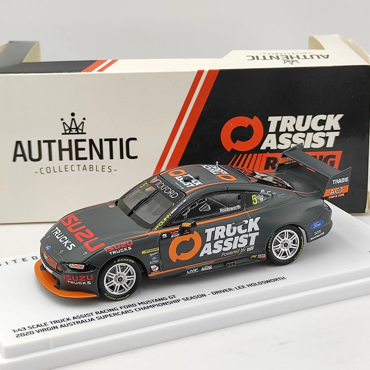 

Diecast AUTHENTIC 1:43 Scale TRUCK Ford Mustang GT 2020 Auxiliary Racing Alloy Car Model Collectible Toy Gift Souvenir Display