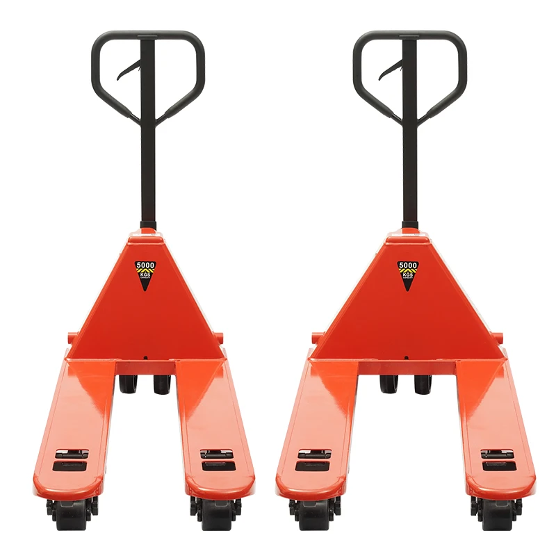 شاحنة يدوية للرافعة الشوكية 5 طن مقطورة دفع وسحب يدوية شاحنة هيدروليكية بقرة أرضية علبة شاحنة هيدروليكية ممتدة 10T