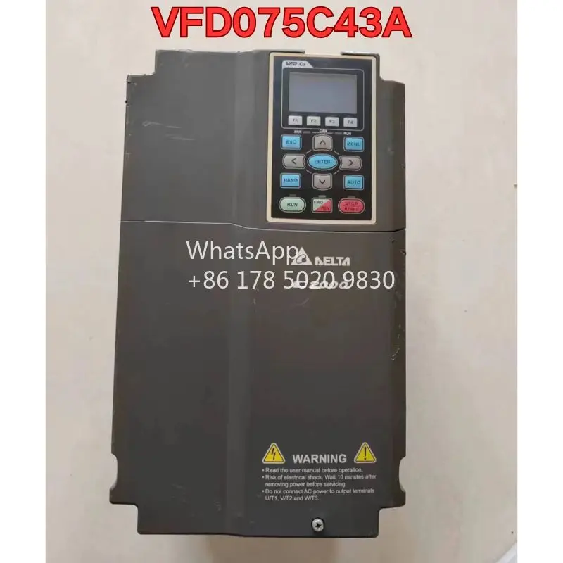 

Second-hand inverter VFD075C43A function test is normal