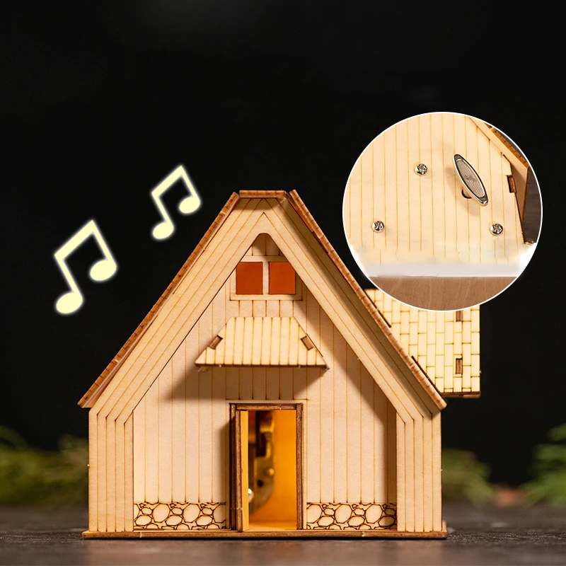 1:50 Schaal Miniatuur Gebouw Geprefabriceerd Huis Houten Cabine Diy Assemblage Model Kit Houten Constructeur Architectuur Materiaal