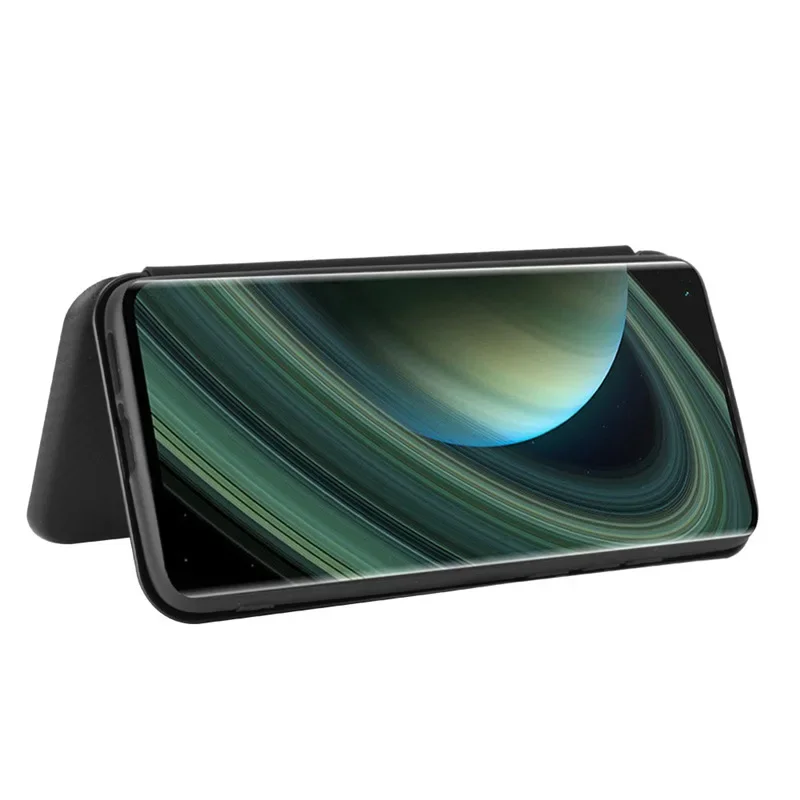 Voor Xiaomi 10/10 Ultra Case Koolstofvezel Flip Leer Zakelijk Magneet Standhouder Kaartsleuf Schokbestendige hoes