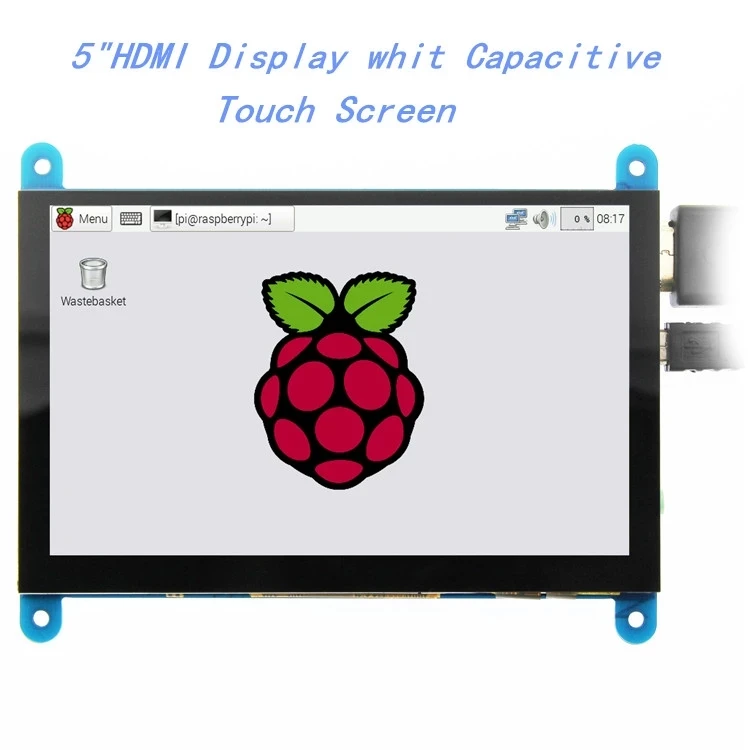 

EQV 5 inch Portable Monitor HDMI 800 x 480 Capacitive Touch Screen LCD Display for Raspberry Pi 4 3B+/ PC/Banana Pi