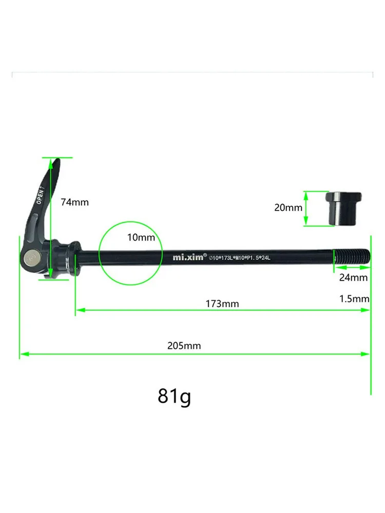 AliExpress NONE 1x 135x10MM Bicycle Skewer Bike Axle Release Skewer Front Rear Wheel Hub Thru Axle Adapter Rear Hub Accessories Components