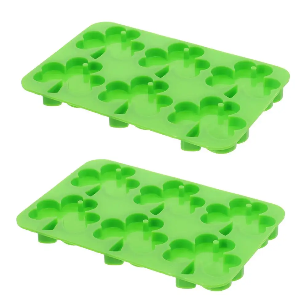 

Silicone Earring Mold 2 Pcs Resin Jewelry DIY Craft Green Leaf Unique Design Durable Silicone High Transparency