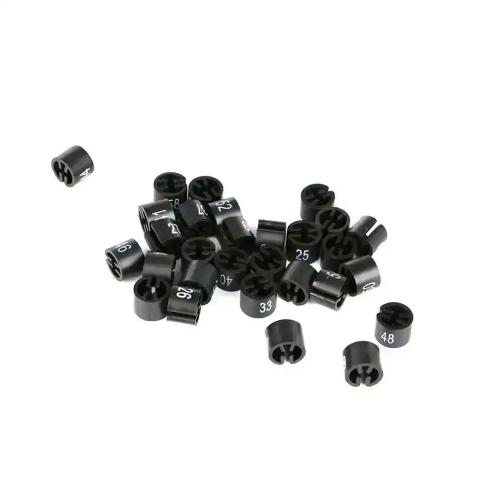 Plastic Black Size Circle For Coat Hanger Sizer Marker Ring Garment Pants Size Number Beads Clip Buckle Size Snap Number Cube
