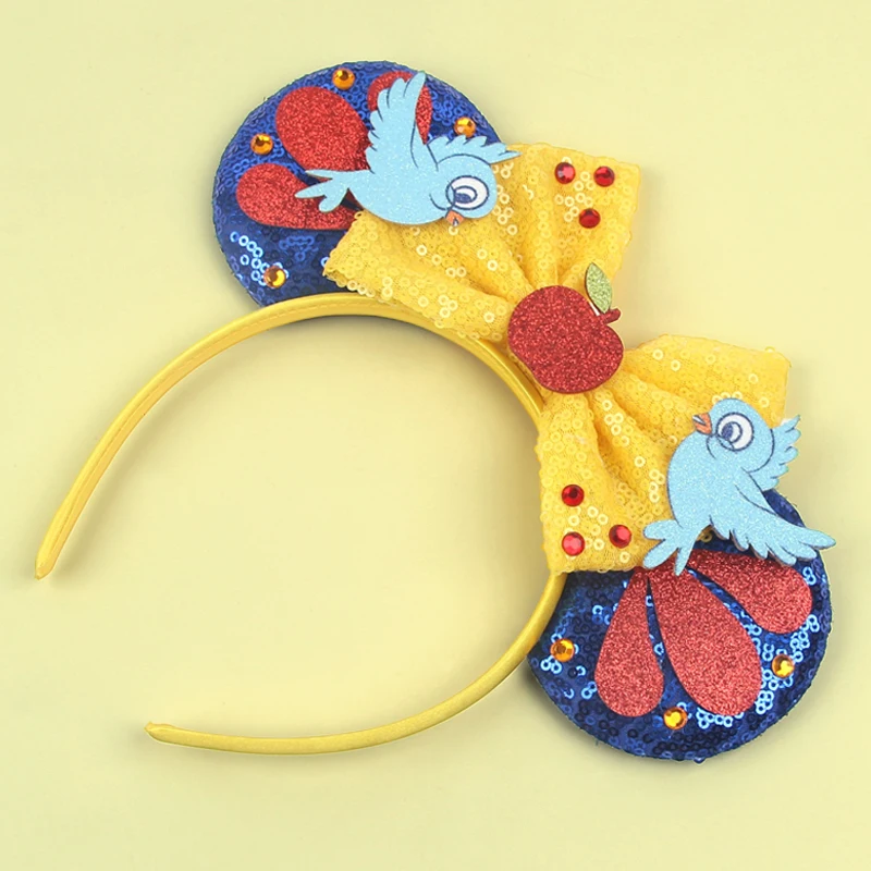 2026 Neue Mausohren-Stirnbänder für Mädchen und Frauen, Apfel-Dekorationsohren, Haaraccessoires, Damen-Königinnen-Haarband – Detail 6