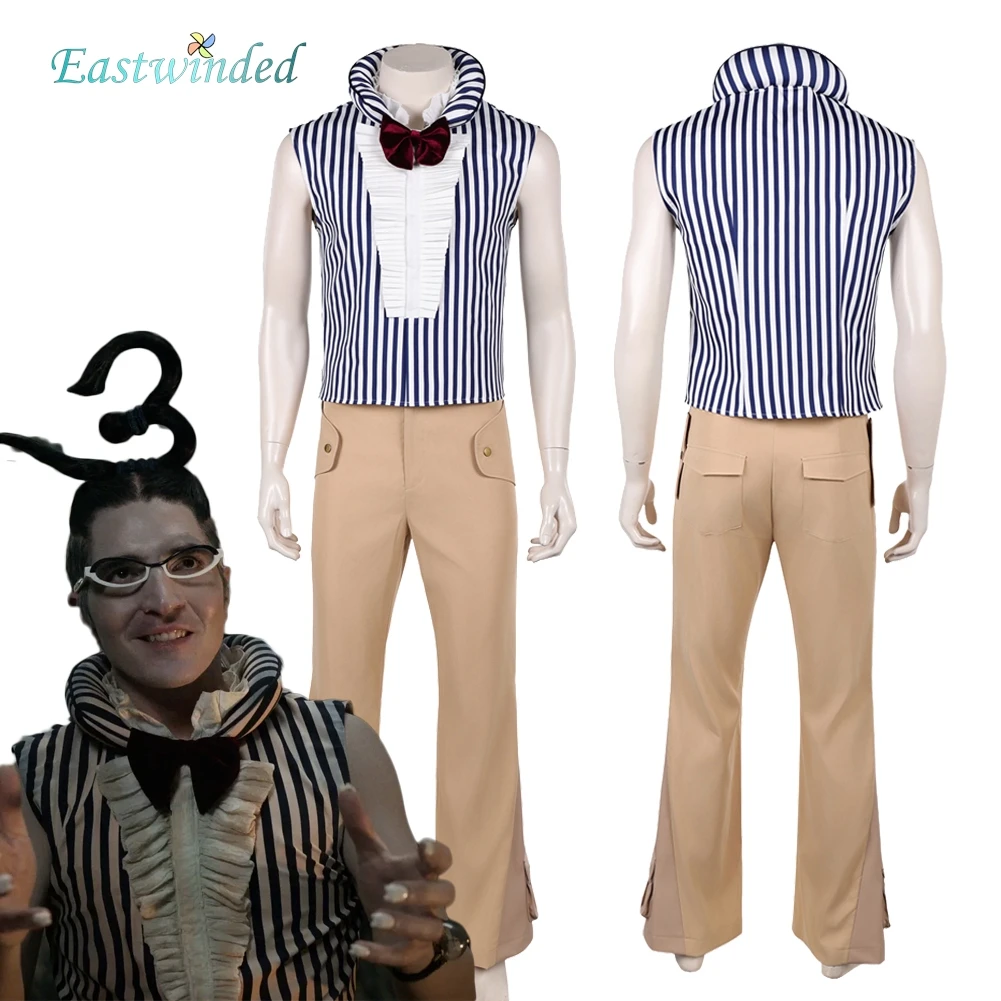 

Костюм для косплея по мотивам Live Action TV Pirate S2: Мистер 3, полосатая рубашка, верхняя одежда, униформа, наряд для взрослых мужчин на Хэллоуин и карнавал