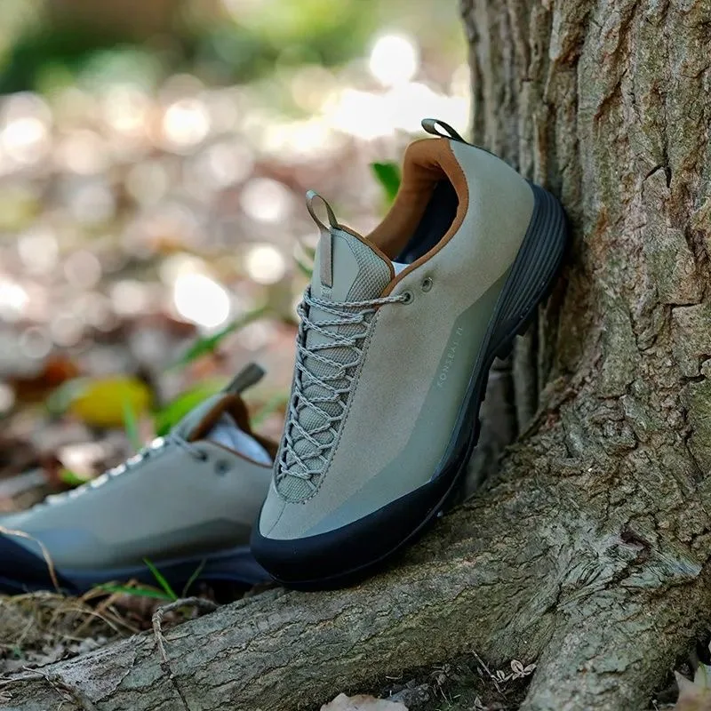 

2025 New Autumn Hiking Shoes For Men Anti Slip Walking Outdoor Shoes Leather Mountain Shoes Rubber Sole Trekking Hiking Shoe