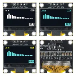 0.96 Inch OLED Display Module SSD1315 White/Blue/Yellow 128X64 4Pin IIC I2C Serial 12864 LCD Screen Board