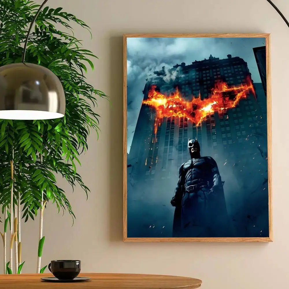 Coole Hero B-Bat-man-Poster, HD-Druck, Vintage-Wandkunst, Dekoration für Zuhause, Arbeitszimmer – Detail 7