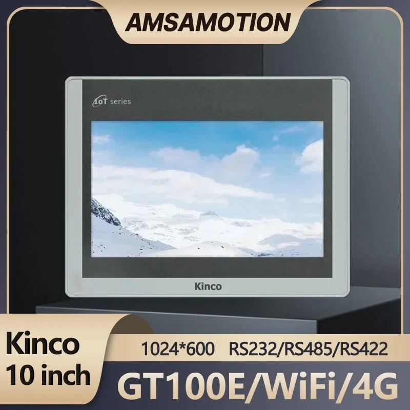 Kinco GT100E 10 Inch HMI Touch Screen Human Machine Interface WiFi 4G Ethernet IOT Remote Control 1024*600 RS232 RS485 RS422