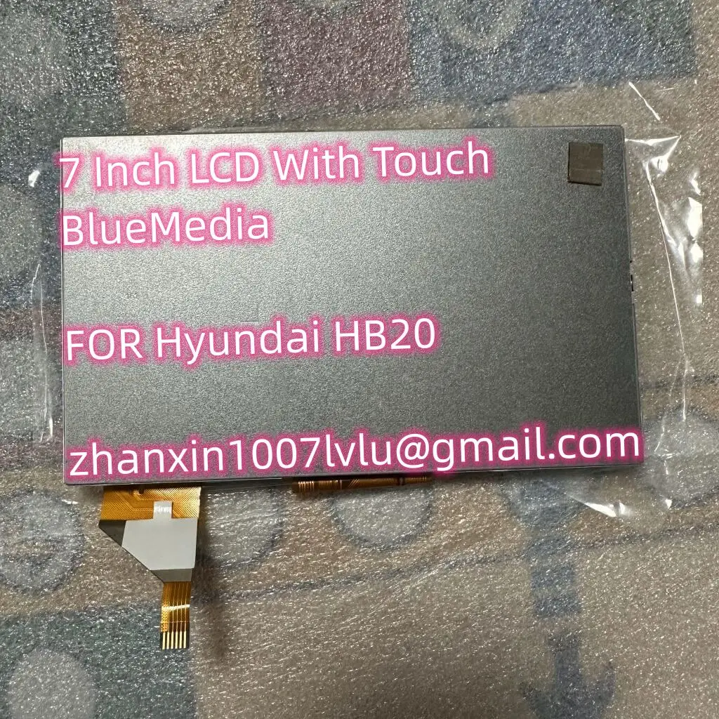 NEW 7 Inch LCD Display With Touch Screen For Hyundai HB20 BlueMedia Car Central Multimidia MAVN-HBPEL2 Navigation Radio