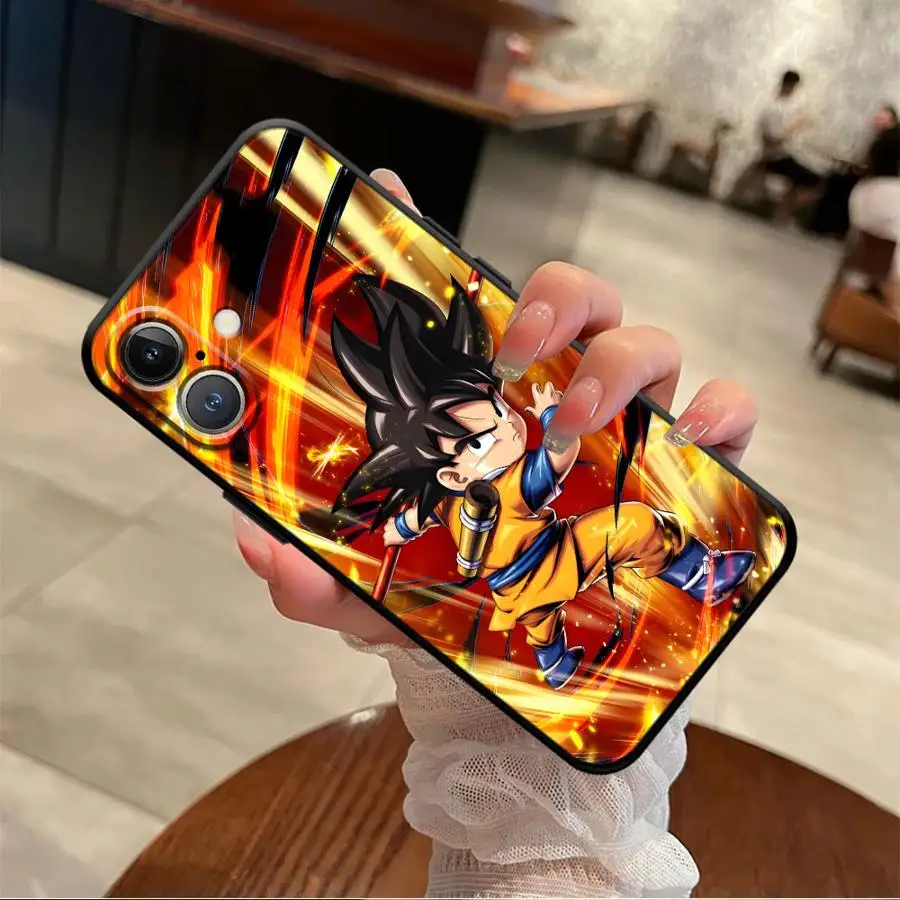 

Чехол Dragon Ball Vegeta Goku для iPhone 7, 8, 15, 16, 14 Plus XR 17Air XS Max 13 12 11 17 Pro Max, черный мягкий чехол для телефона