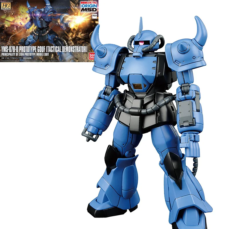 

Original Genuine Gundam HG GTO 004 1/144 YMS-07B-0 Prototype Gouf Tactical Demonstrator Gunpla Anime Action Figure For Children