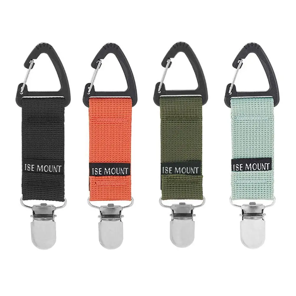 4/1Pcs Backpack Clip Universal Portable Canvas Clip Mountaineering Buckle Organizer Accessories Outdoor Travel Utility Gadgets