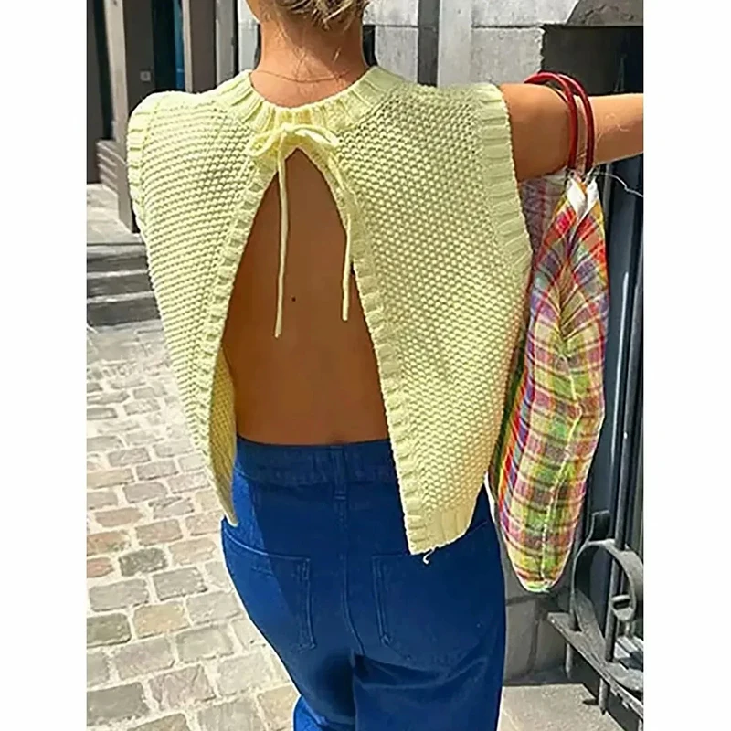 سترة Spring Commuter Sle American Bal Knot مستديرة Ne Svel ort محبوكة مفتوحة سترة نسائية من ألياف البولي فايون #3