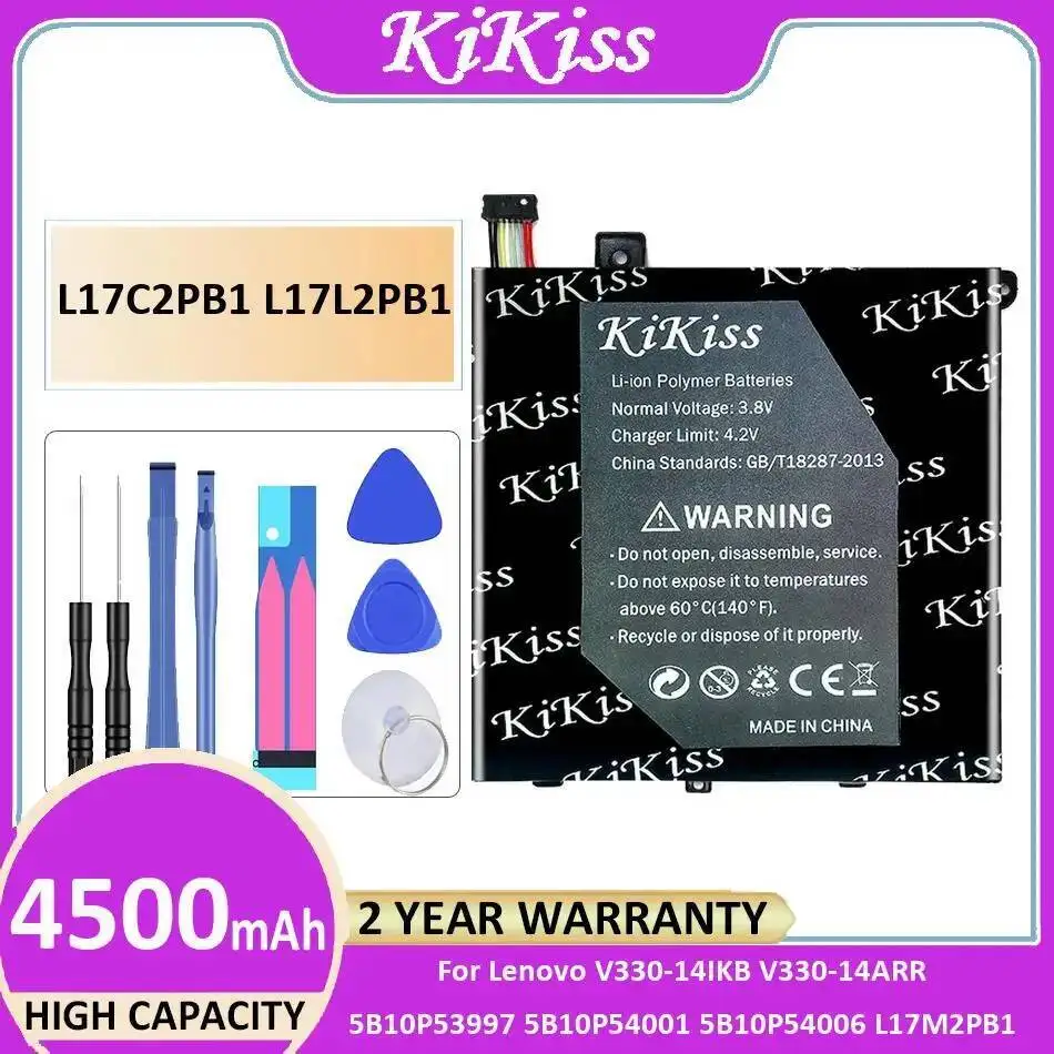 

Аккумулятор для ноутбука L17C2PB1 L17L2PB1 4500 мАч для Lenovo V330-14IKB V330-14ARR 5B10P53997 5B10P54001 5B10P54006 L17M2PB1