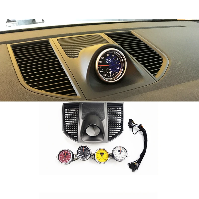 

Подходит для обновления автомобиля, секундомер, измерительные часы, внутренняя приборная панель, время, электронный таймер, комплект обновления циферблата для Macan 2014-2023