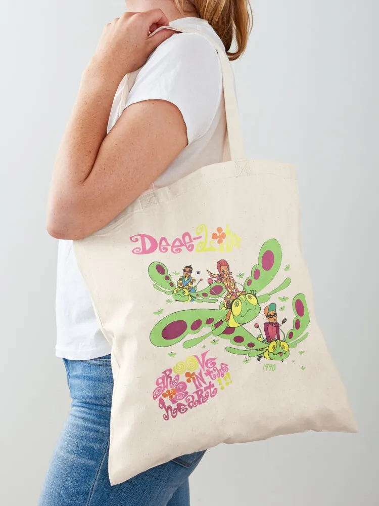 Deee lite t-shirt - groove edition Tote Bag Women's handbag Shopper handbag Lady bags Canvas Tote Bag