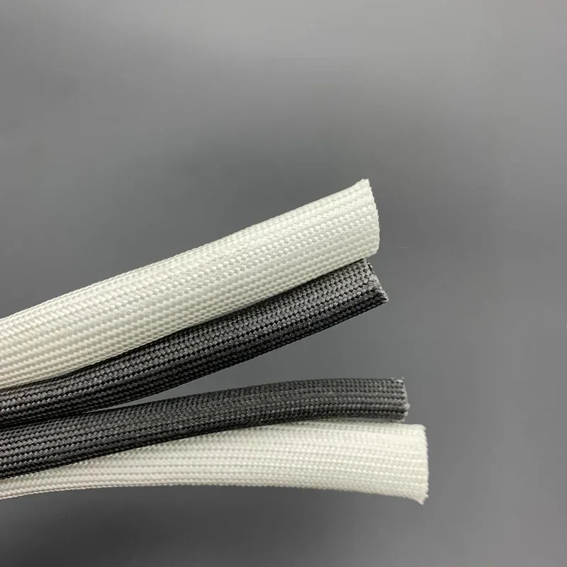 ID1mm~12mm Fiberglass Tube HTG Wire Sleeve 600 Deg.C High Temperature Chemical Glass Fiber Tube Cable Protector Hose 2/10 Meter