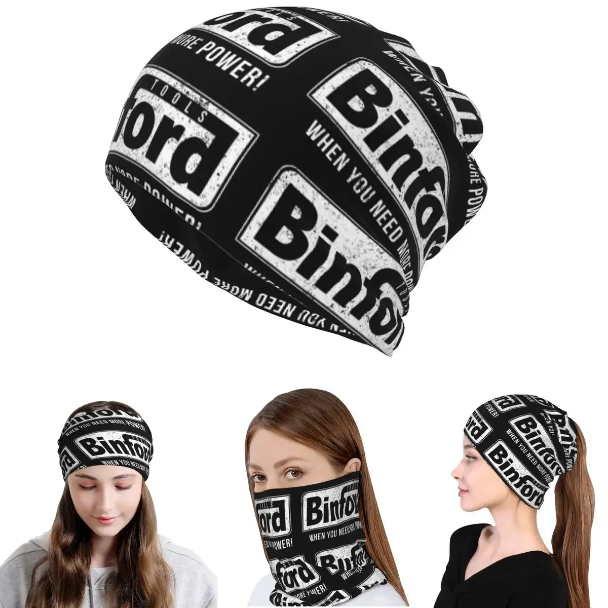 

Binford Tools Bandana Neck Gaiter Mask Scarf Multifunction Headwear Beanies Hat Unisex Adult All Season