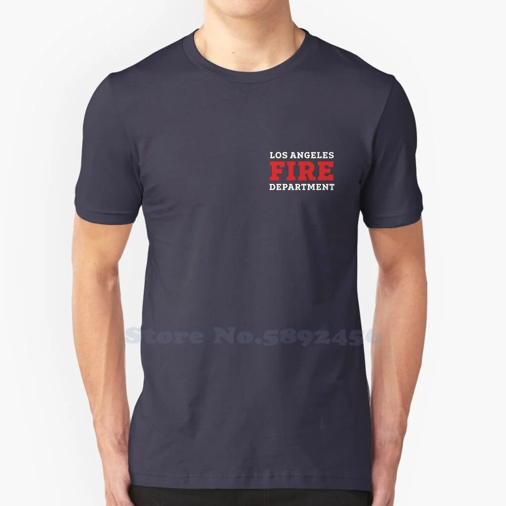 Lafd 100% Pure Cotton T-Shirt Lafd Fox Los Angeles Fire Department