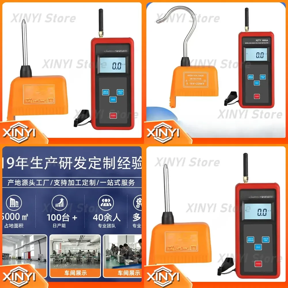 Wireless High Voltage Electroscope for 10kV Voltage and Current Detection Portable Non-Contact Voltage Tester for Electrical