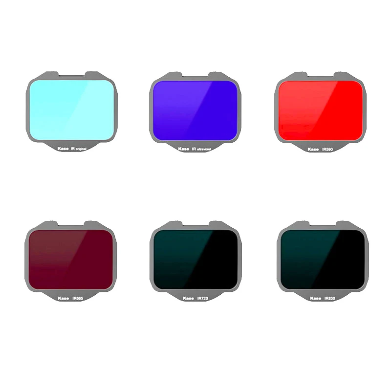 Инфракрасные клипсовые фильтры Kase для беззеркальной камеры Sony Alpha (IR590 IR665 IR720 IR830 IR Original IR Ultraviolet)