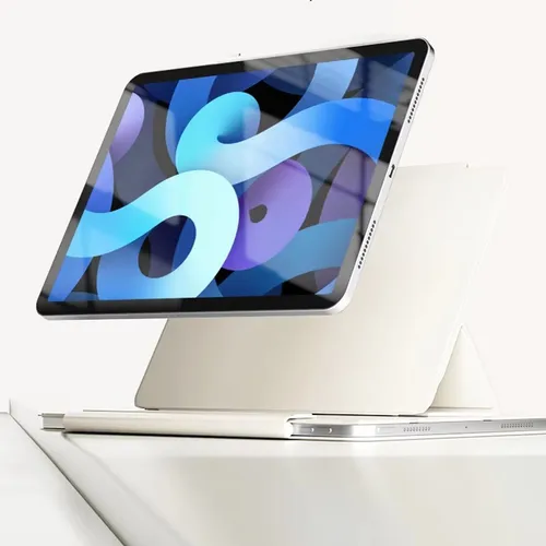 Imagen 2 del producto Smart Folio para iPad Pro 11 2025 funda M5 abrazadera magnética de tres pliegues para iPad Pro 13 M5 M4 Air 11 pulgadas A16 hebilla clip magnético