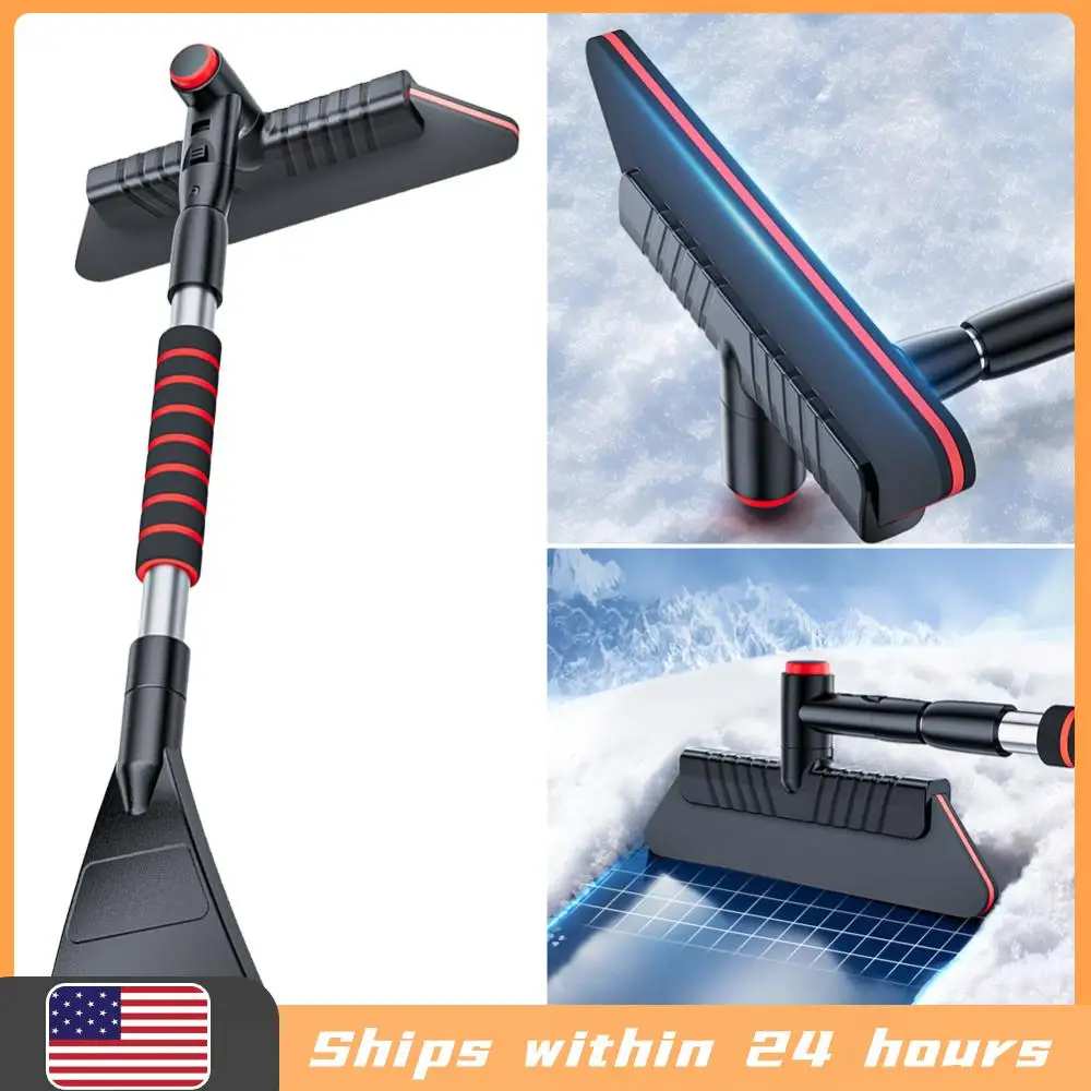 

Многофункциональная автомобильная лопата для уборки снега 2-в-1, скребок для льда на лобовом стекле, щетка для размораживания, инструмент для чистки автомобиля