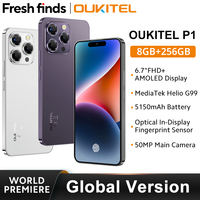 OUKITEL P1 Smartphone Global Version 6.7'' 120Hz AMOLED Display 8GB RAM 256GB ROM MTK Helio G99 50MP Main Camera 5150mAh NFC