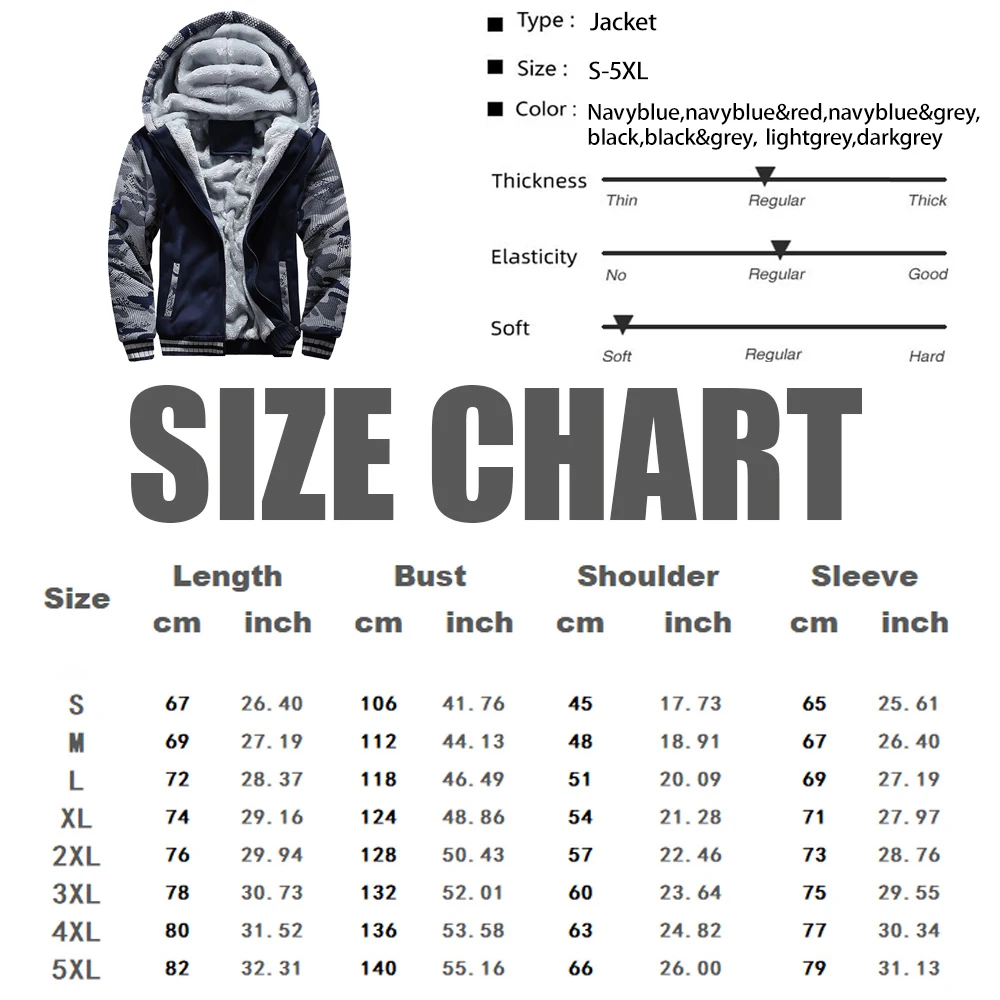 Männer Winter Jacke Camouflage Verdicken Jacken Mit Kapuze Fleece Langarm Unten Jacke Mann Casual Streetwear männer Kleidung – Detail 1