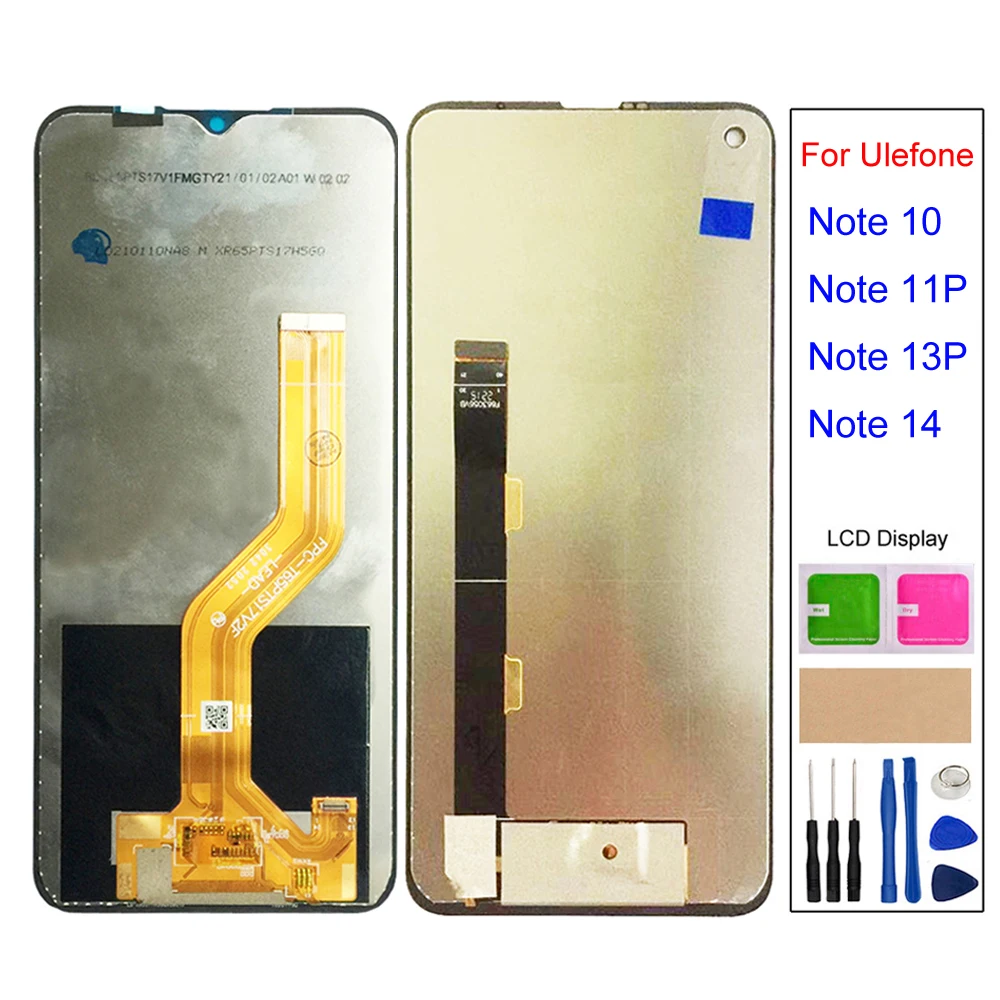 

ЖК-дисплей с цифровым преобразователем сенсорного экрана в сборе для Ulefone Note 14, Note10, Note11p. Note 13p