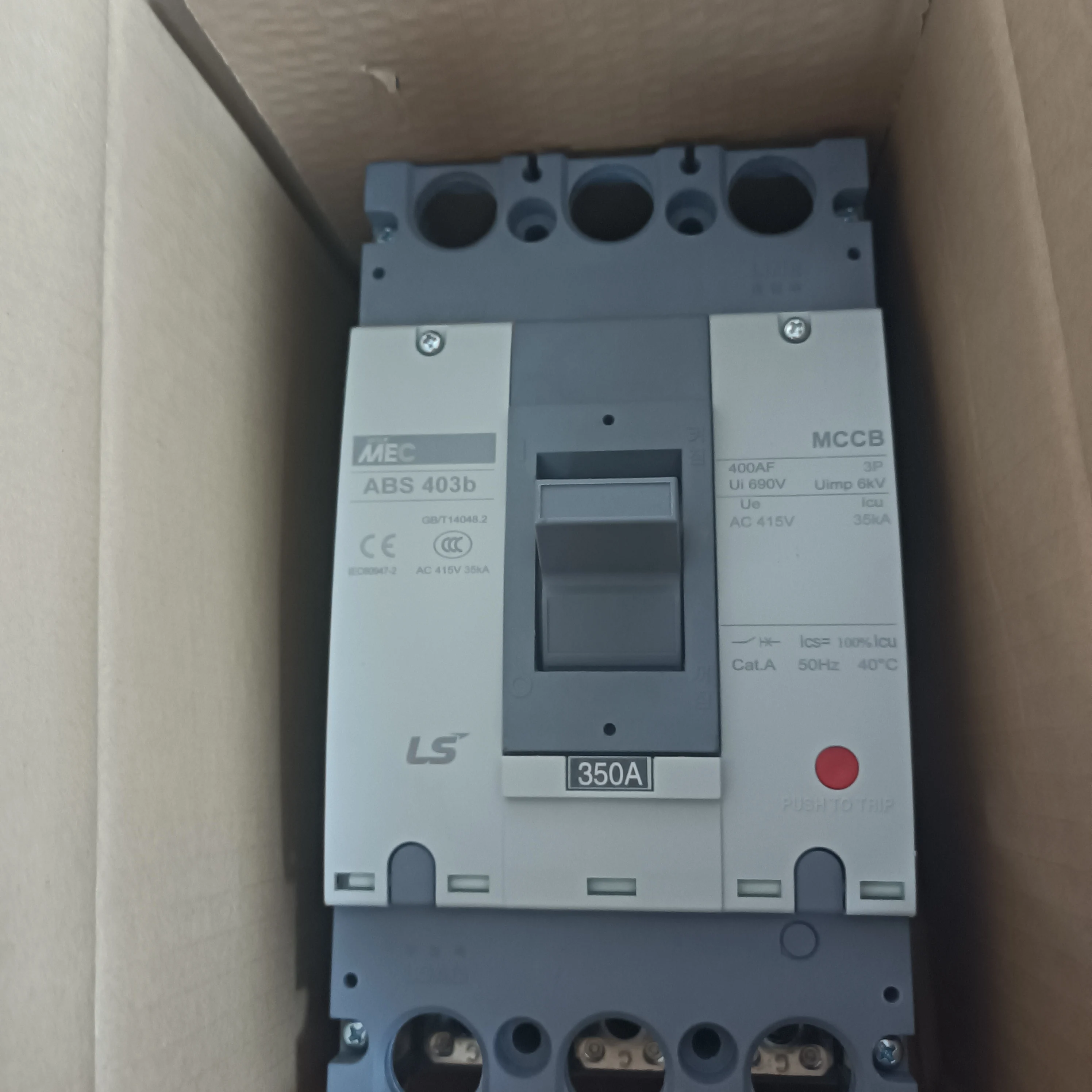 

ABS403b Authentic original ABS 403b LS Molded case circuit breaker ABS-403B Air switch 3P 250A/300A/350A/400A