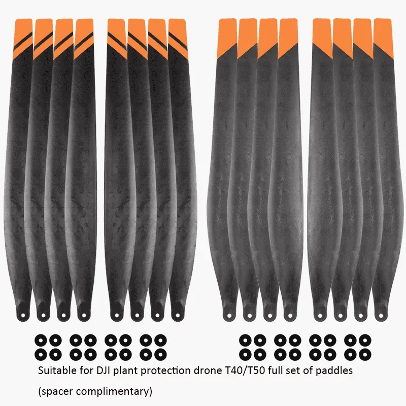 Copy Agras T20P/T40/T50 5413 5415 Carbon Fiber Plastic Mix Propellers For DJI Agras agriculture Drone Parts Accessories