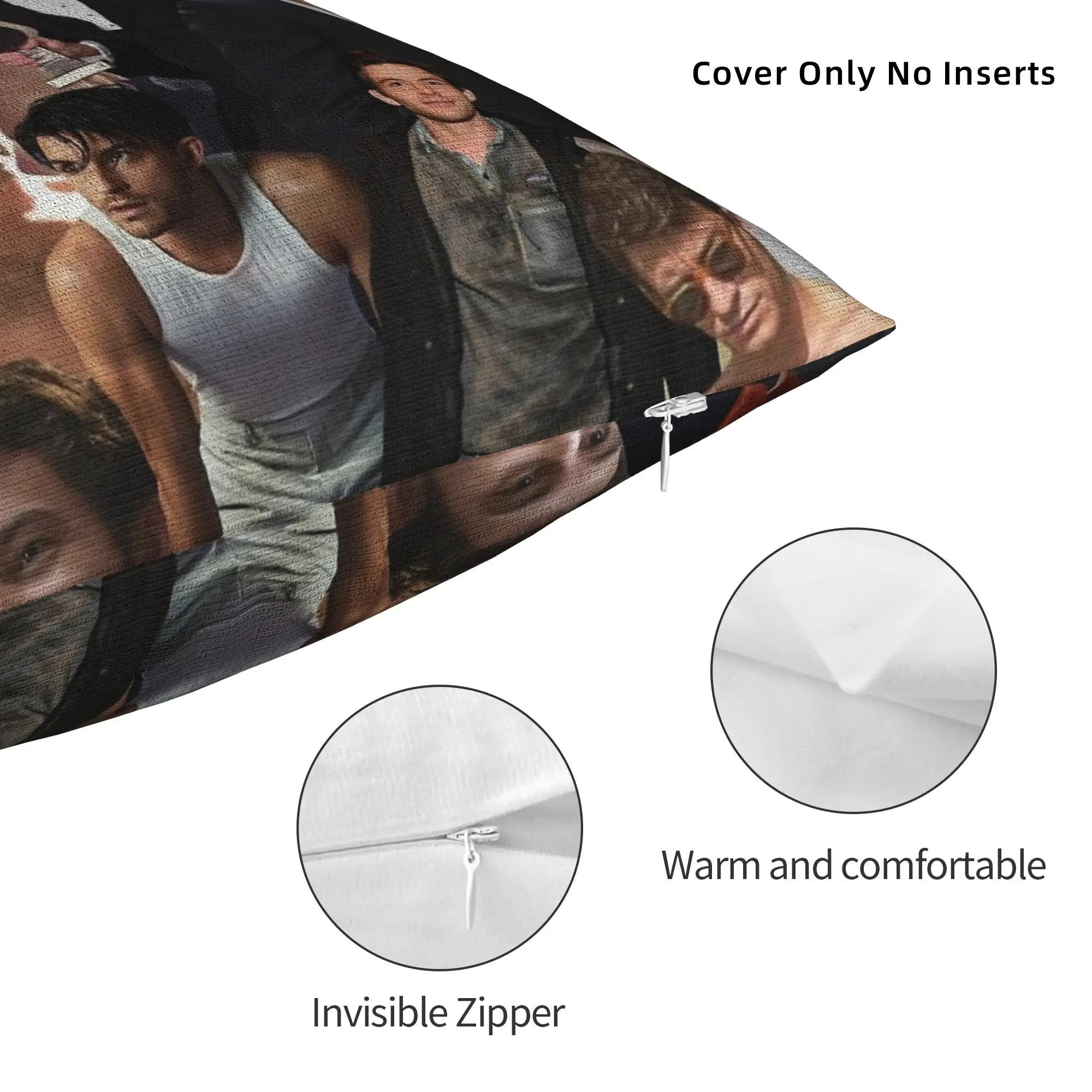 Jonathan Bailey Collage Pillowcase Soft Polyester Cushion Cover Decorative  Throw Pillow Case Cover Home Square 40X40cm