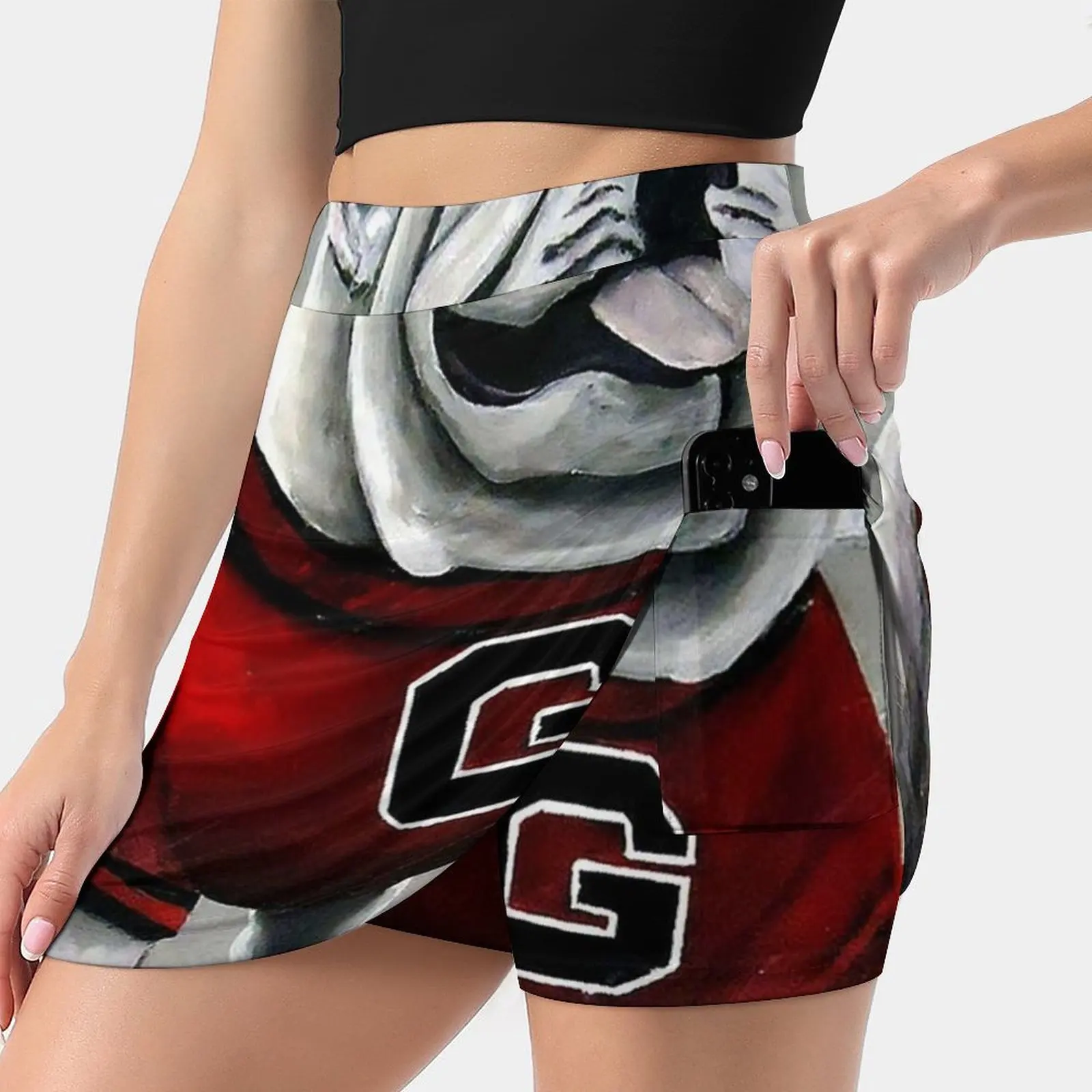 G Doggy Korean Fashion Skirt Summer Skirts For Women Light Proof Trouser Skirt Uga Dawgs Georgia Bulldogs Football University