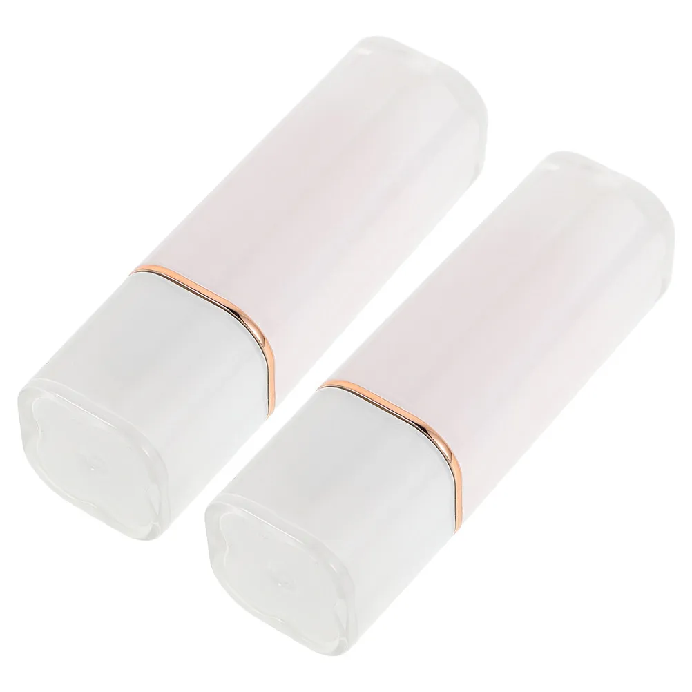2 stuks lippenstiftmaakbuizen, hervulbare draagbare lippenbalsemcontainers, lege plastic lipglossbuizen, doe-het-zelf schoonheidstool