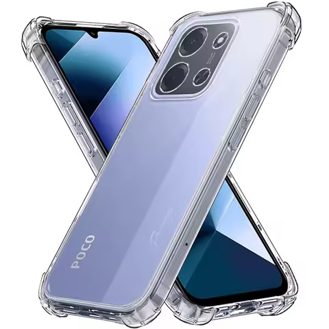 Ultra Thin Clear Phone Case For Xiaomi Poco C85 C3 C61 C50 C51 C71 C75 C65 C55 C40 C31 F6 F7 F5 F4 Ultra Pro 4G Soft Transparent