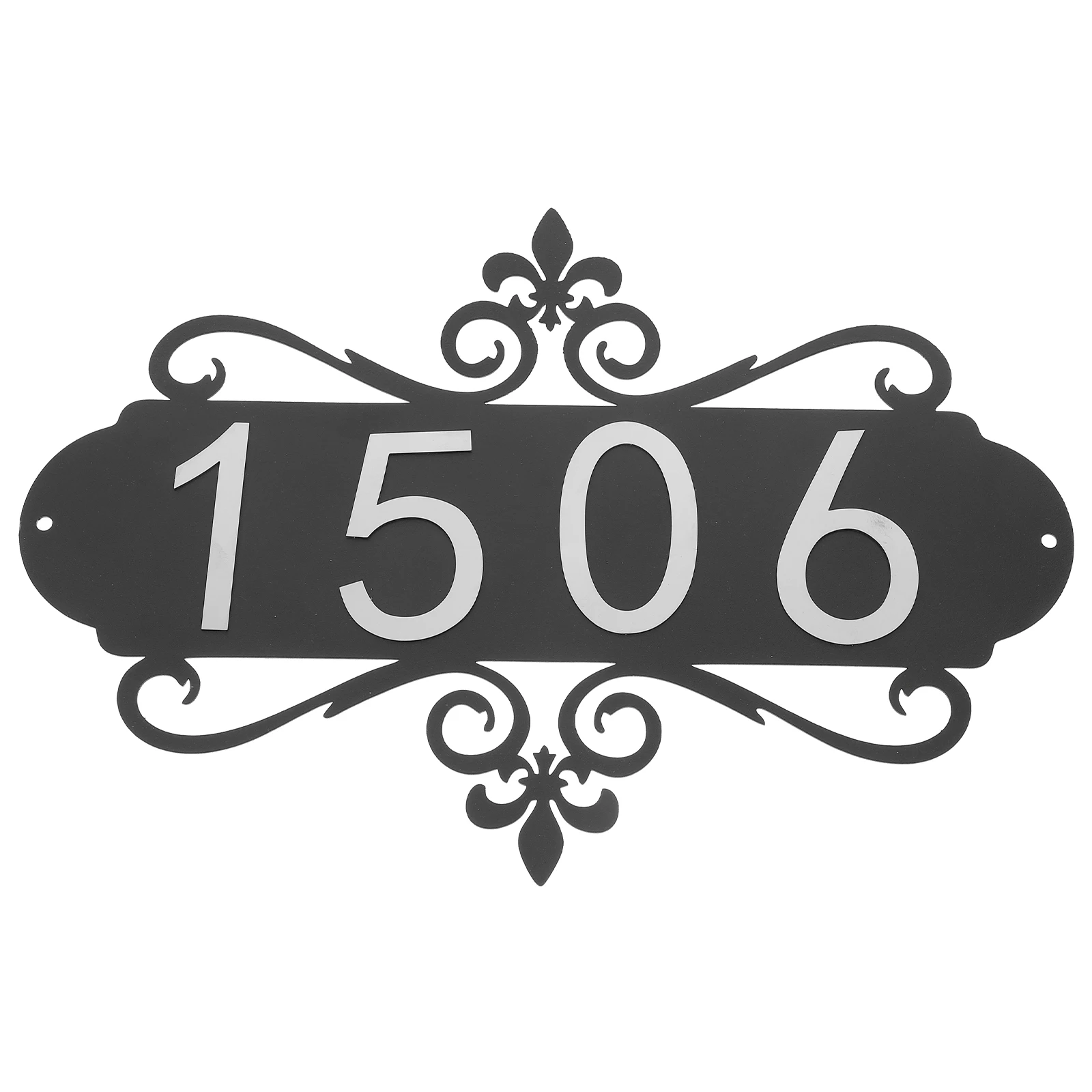 

1 Set Wall Number Sign Metal Address Plate Durable Iron Modern Design For Home Garage Hotel Mailbox Outdoor Use House Numbers