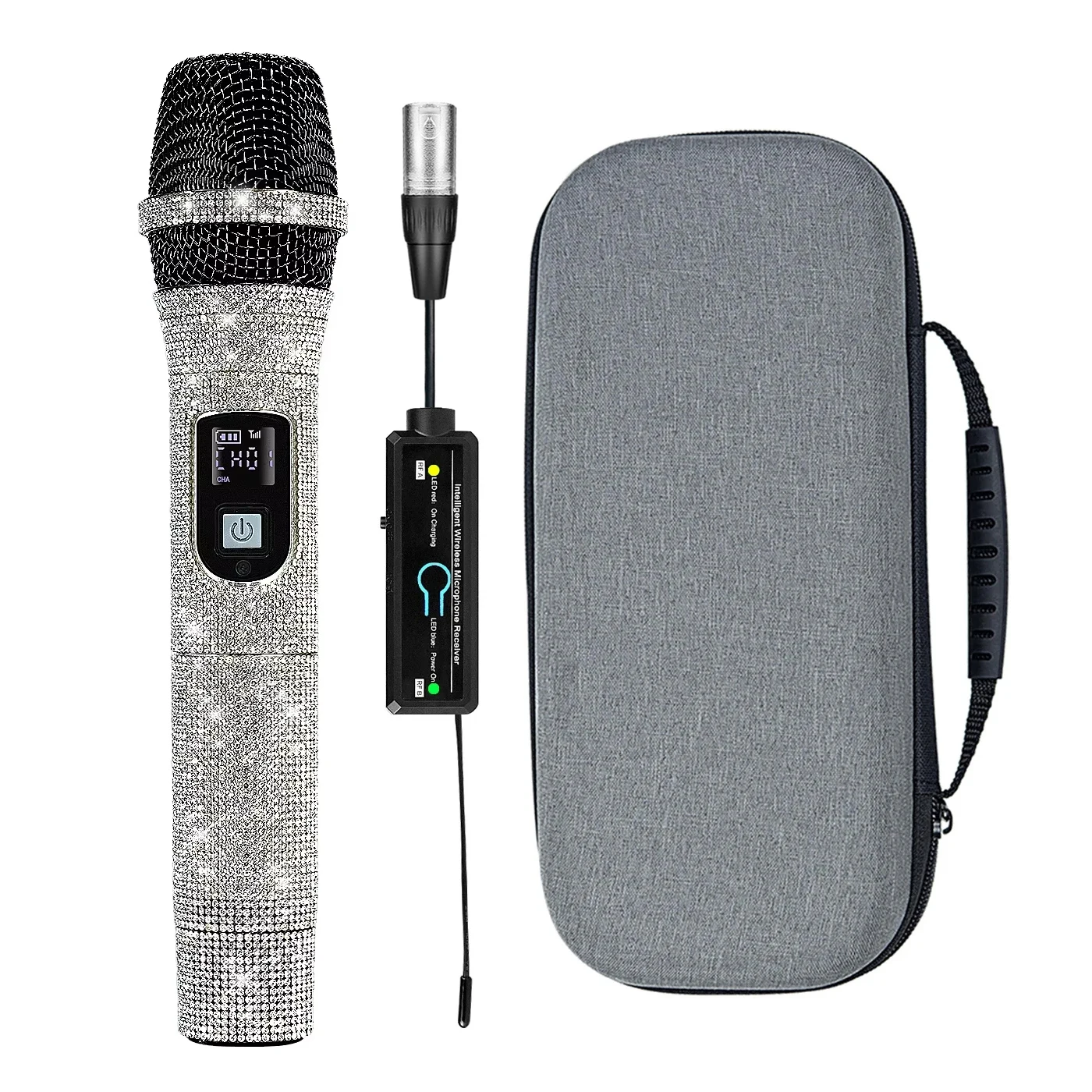 Microphone Diamond: รีวิวและคำแนะนำสำหรับไมโครโฟนแบบไร้สายที่มีลวดลายสีน้ำเงิน