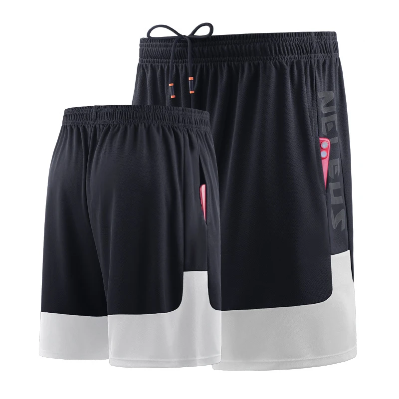 Loose Basketball Shorts Men\'s Training Jerseys Quick Dry Bottoms Football de foot Gym Shorts Compression deportivo with Pocket