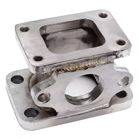 T25 T2 to T3 Exhaust Adapter Flange Cast 38mm Turbo Wastegate Relocation Flange