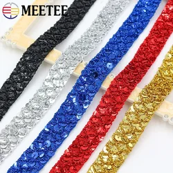 2/5/10M 20mm Sequin Lace Trim Braided Band Decoration Ribbons Cosplay Stage Costumes DIY Hat Luggage Sewing Accessories
