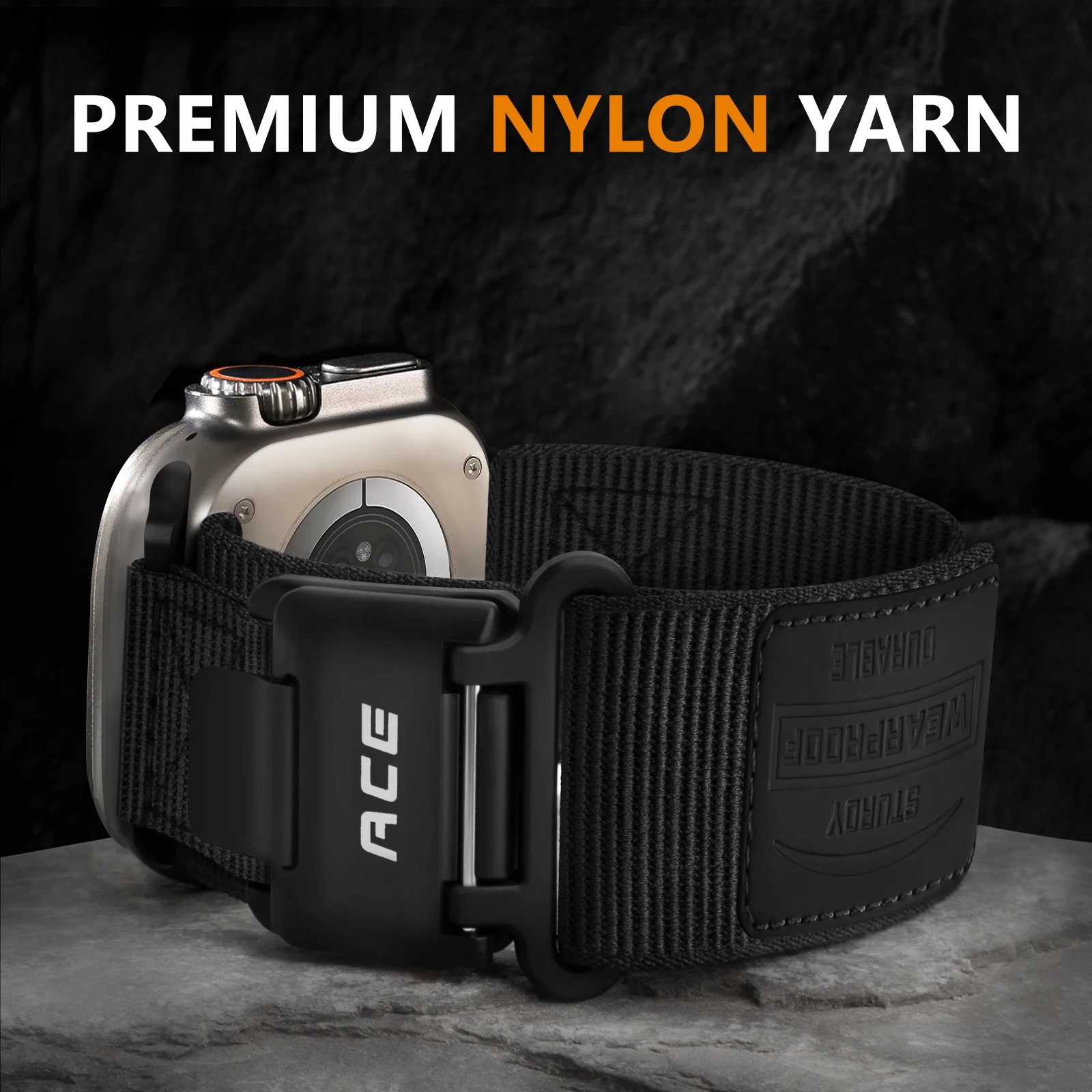 Magnetverschluss-Nylonarmband für Apple Watch Ultra 49mm 44mm 45mm 46mm für Herrenarmband. Für iWatch Series 12/11/10/9/8/7/6/5/4/3/2/1 – Detail 6