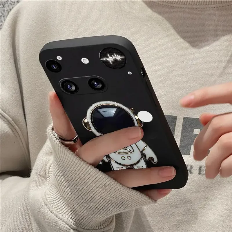 

Case For Nothing Phone 3 3A Pro Cartoon Astronaut Holder Silicone Shockproof Soft Shell For Nothing Phone 3 3A Pro Phone Cover