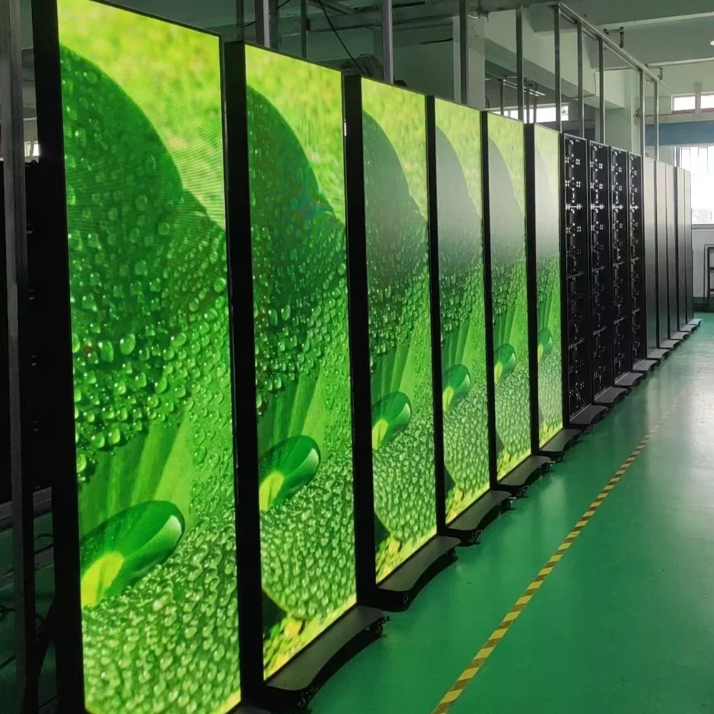 Wifi Control  Digital LED Display LED Poster Smart Advertising Display Movable Portable LED Screen HD  Display