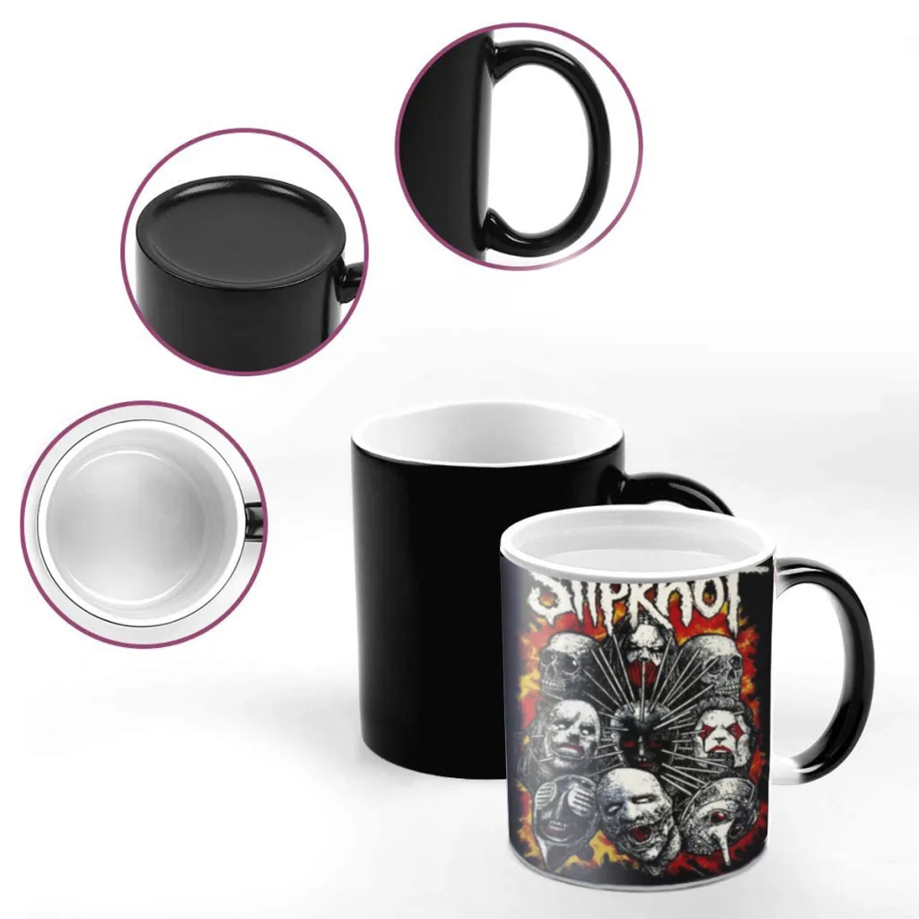 Classic Heavy Metal Rock S-Slipknot One Piece Coffee Mugs And Mug Creative Color Change Tea Cup Ceramic Milk Cups Novelty Gifts